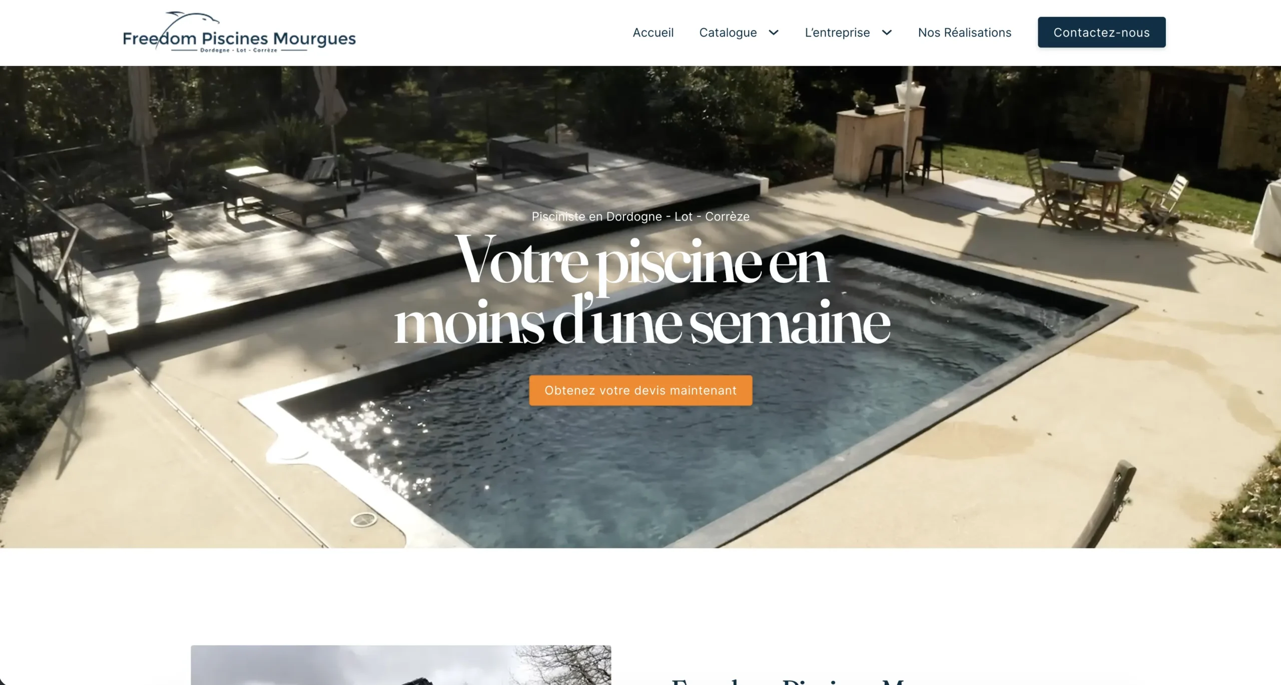 Après refonte - site piscines